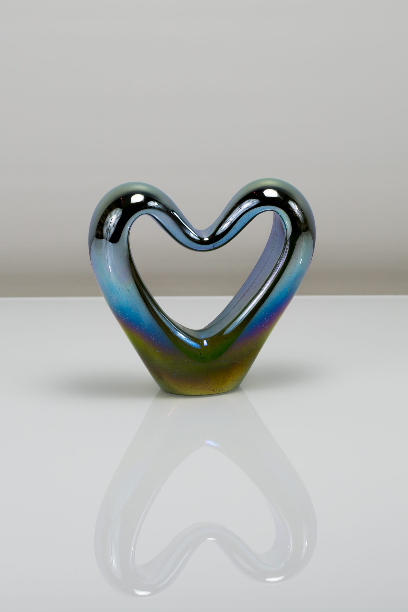 Murano Glass Heart Sculpture